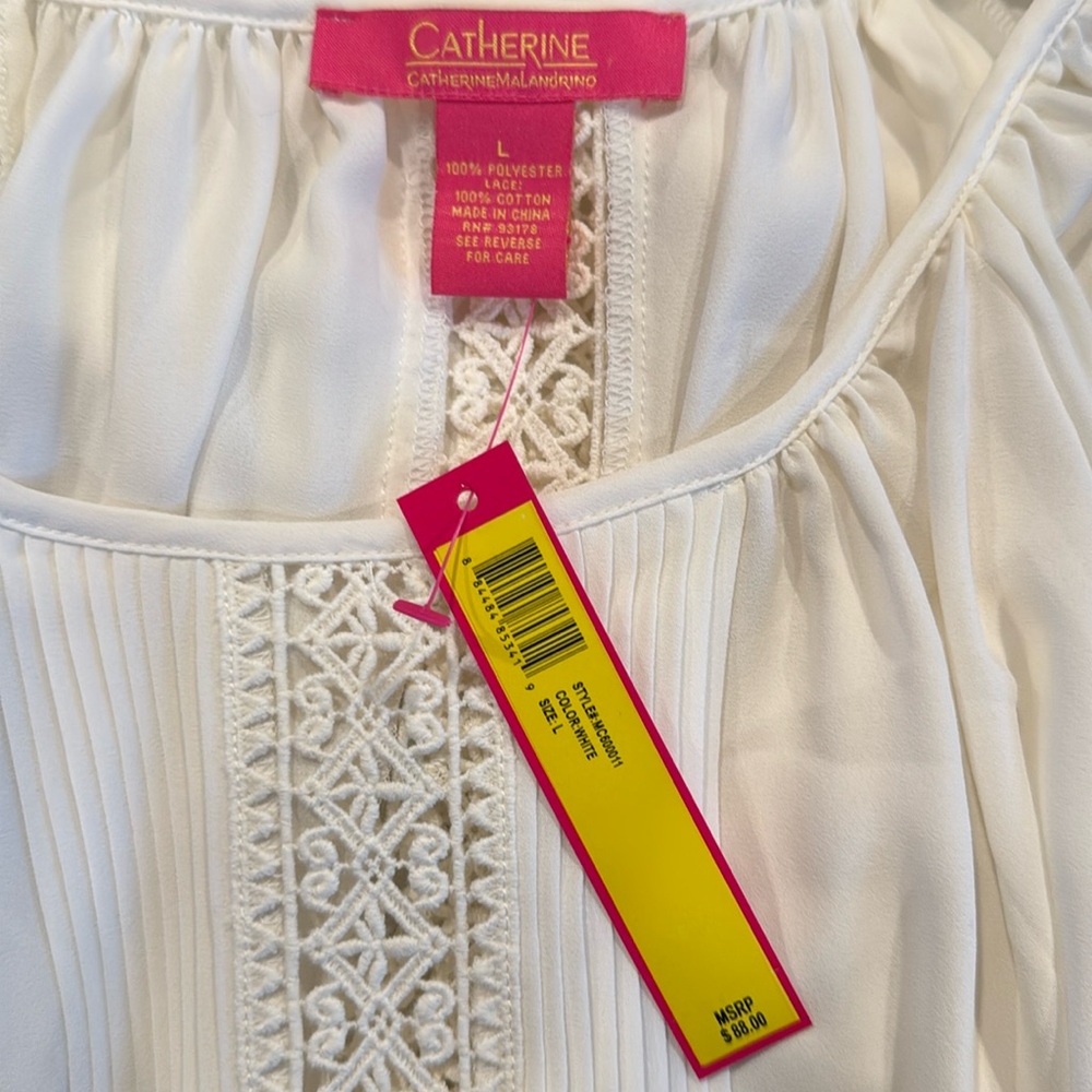 Lace white blouse